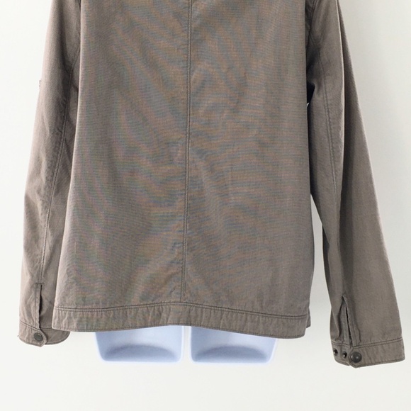 Banana Republic Women Utility Field Jacket Brown Cotton Unlined Lightweight Sz S - Picture 8 of 13